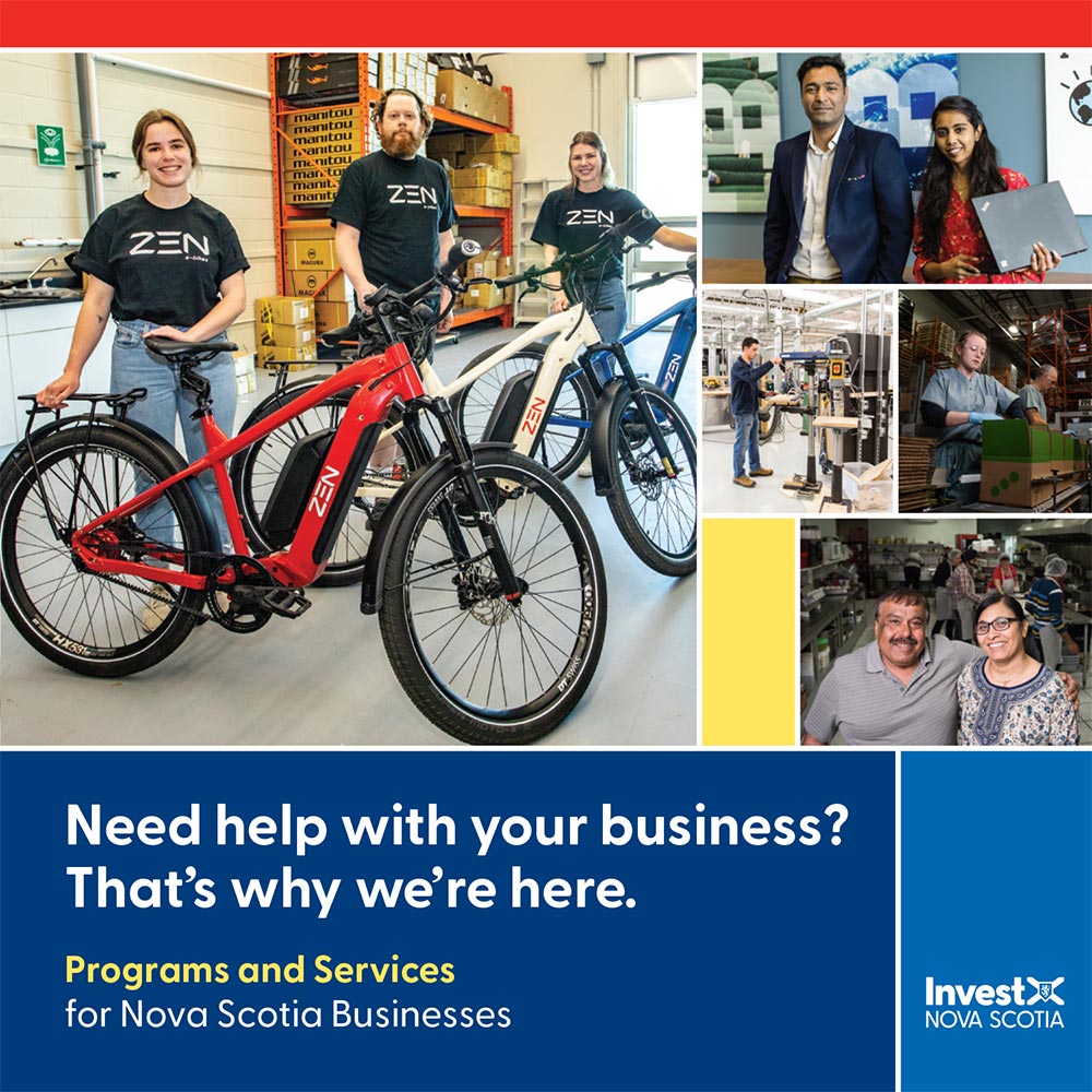 An image of the cover of the Invest Nova Scotia Programs and Services brochure