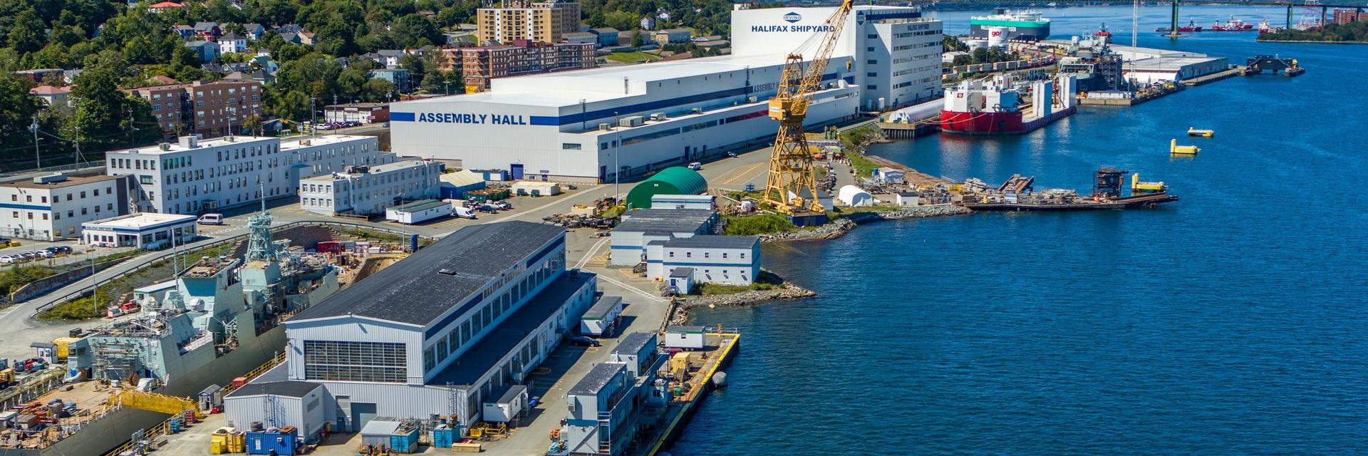 Irving Shipyard in Nova Scotia, Canada
