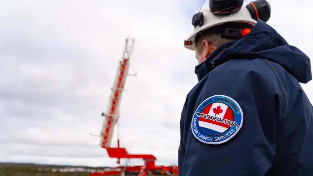 Maritime launch employee