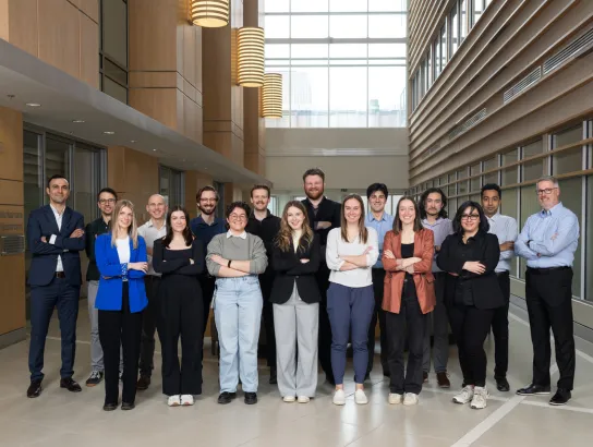 A group of NovaResp employees in Nova Scotia, Canada