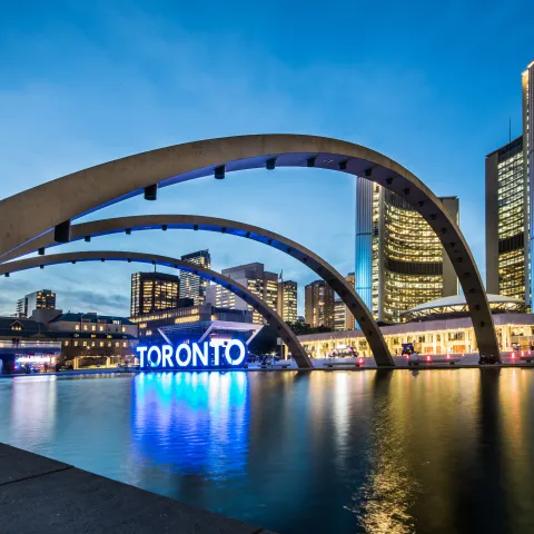 Toronto Ontario City Hall Skyline