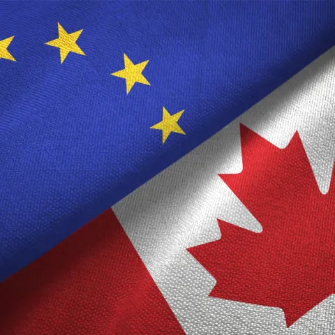 Canada and EU Flags