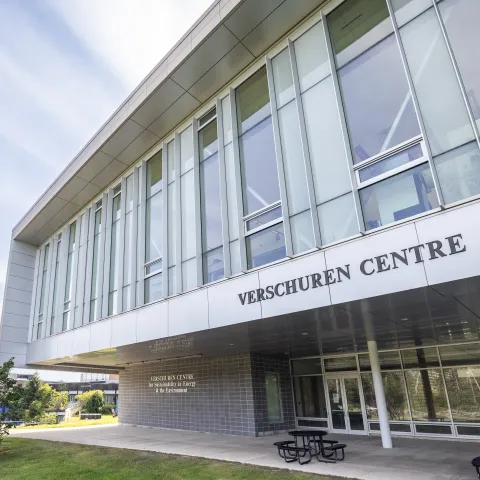 Image of the exterior of the Verschuren centre.