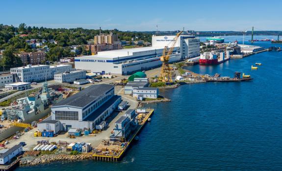 Irving Shipyard in Nova Scotia, Canada