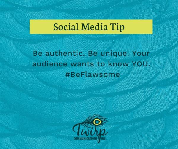 Social Media Tip 6: Be you