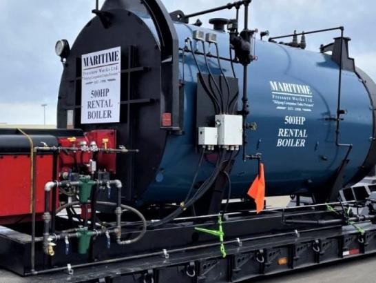 Pressure boiler in transit