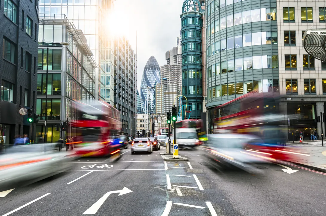 Busy London Street