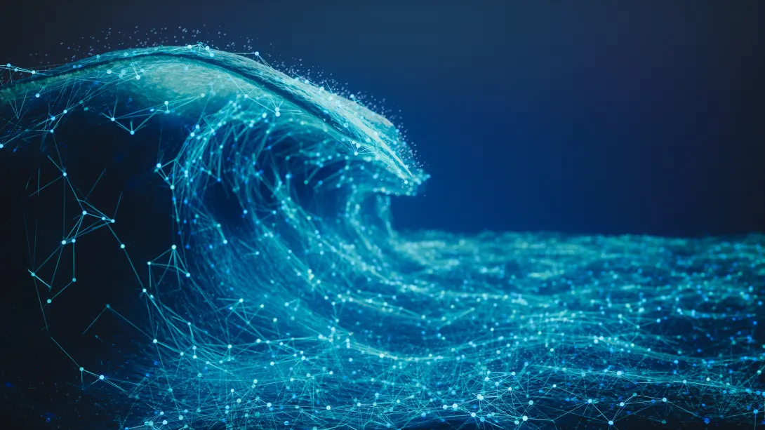 Ocean technology electronic simulated wave